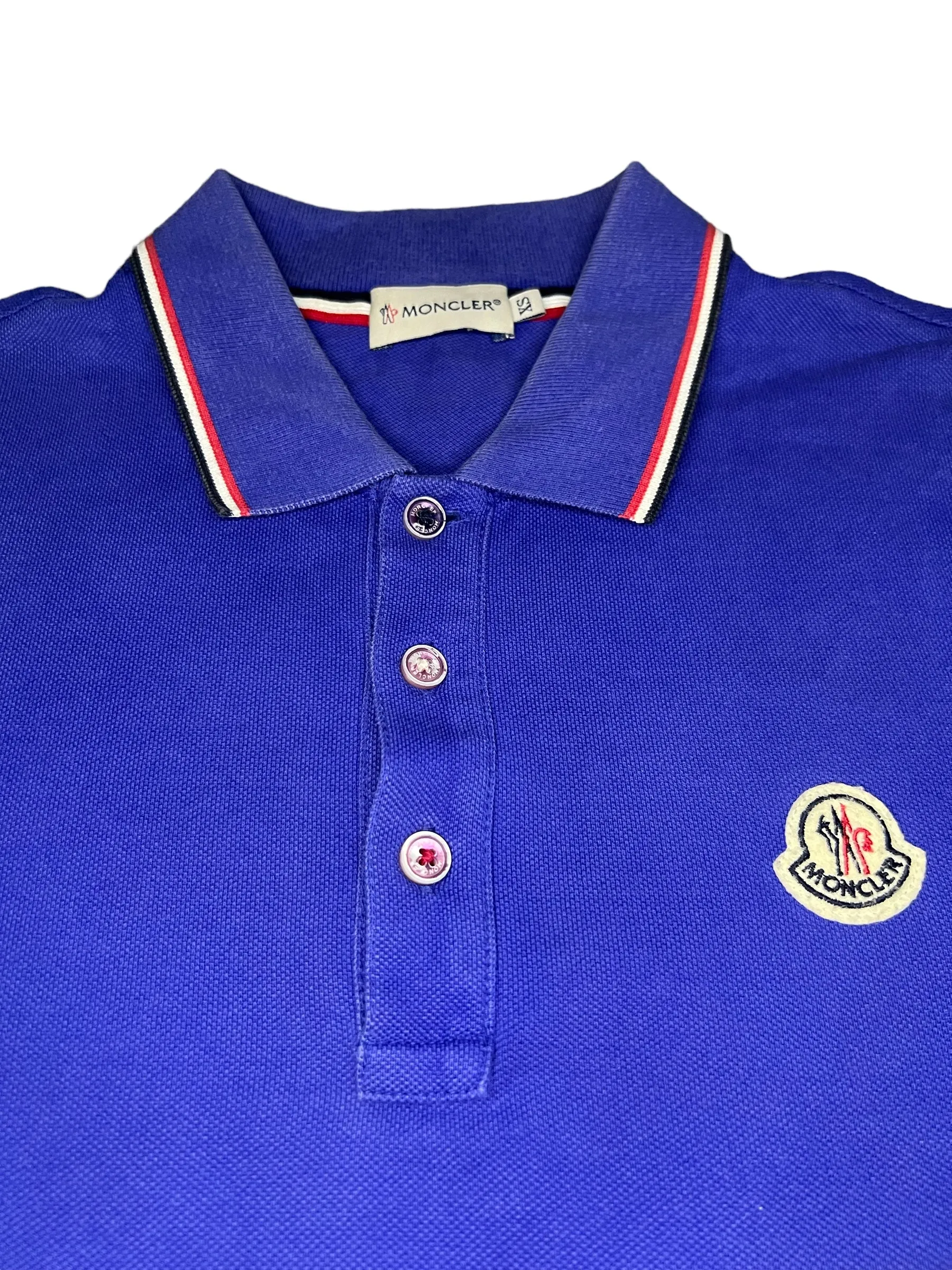 Moncler Blue Polo Shirt XS