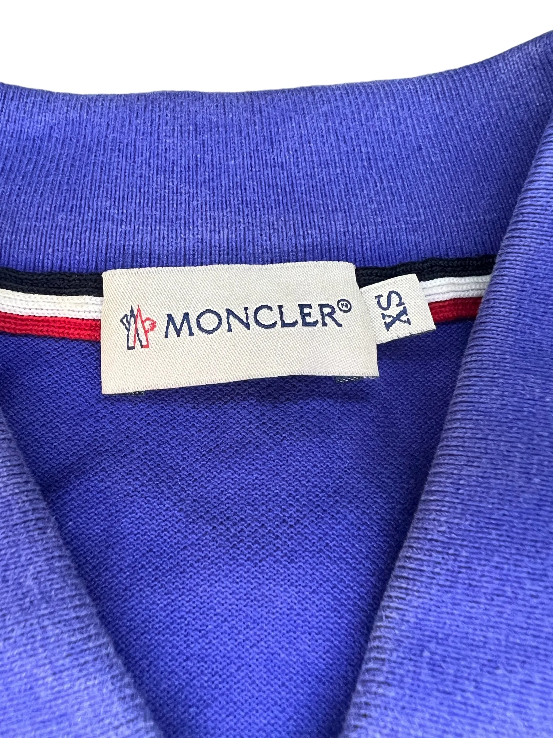 Moncler Blue Polo Shirt XS