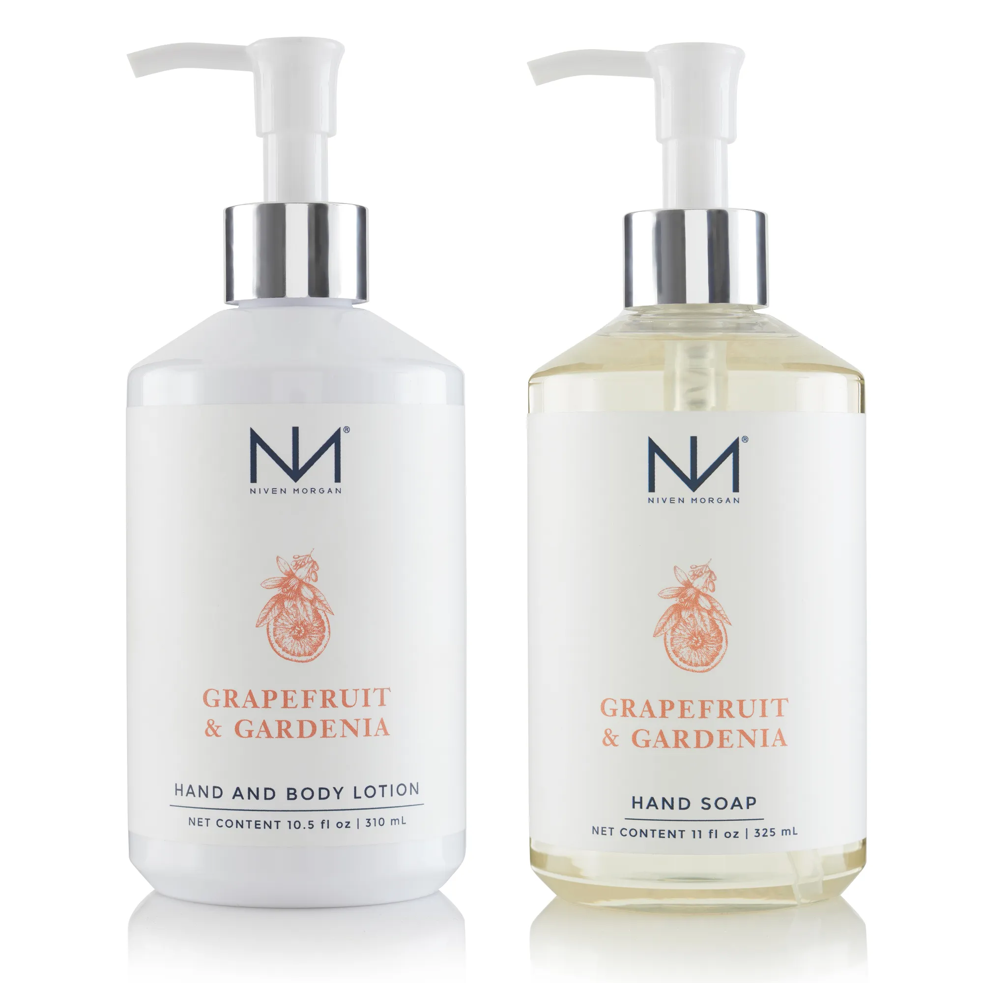 Niven Morgan "Grapefruit & Gardenia" Soap & Lotion Set