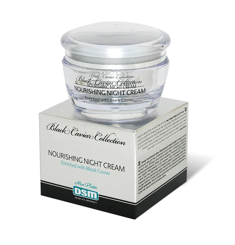 Nourishing Night Cream Enriched with Black Caviar Mon Platin DSM 1,7 fl.oz/ 50 ml