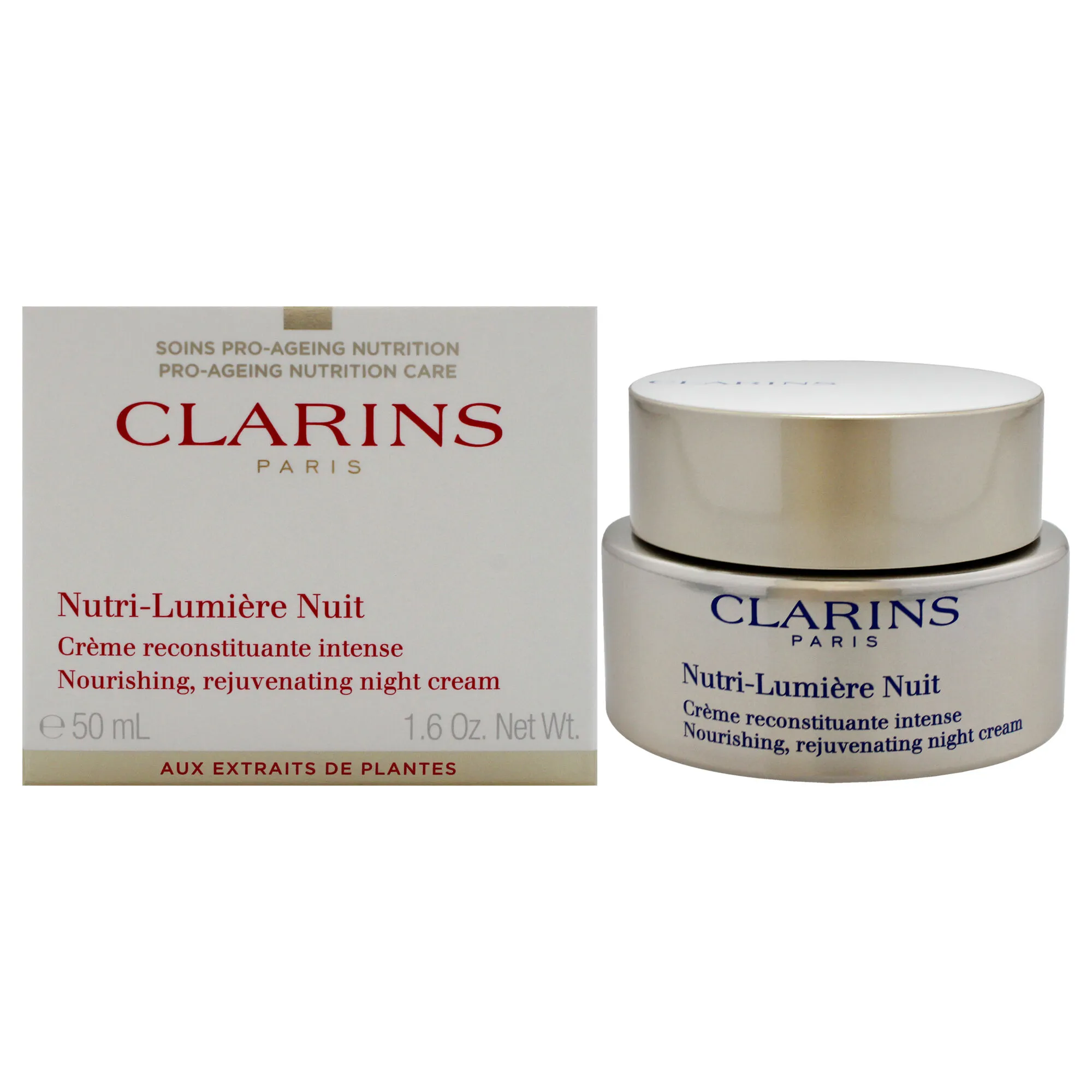 Nutri-Lumiere Night Cream by Clarins for Unisex - 1.6 oz Cream