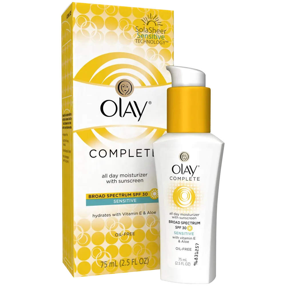 Olay Complete Daily Defense All Day Moisturizer With Sunscreen SPF30 Sensitive Skin