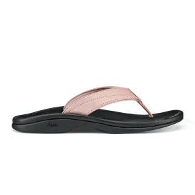 Olukai Womens Kulapa Kai Sandals - Petal Pink/Black