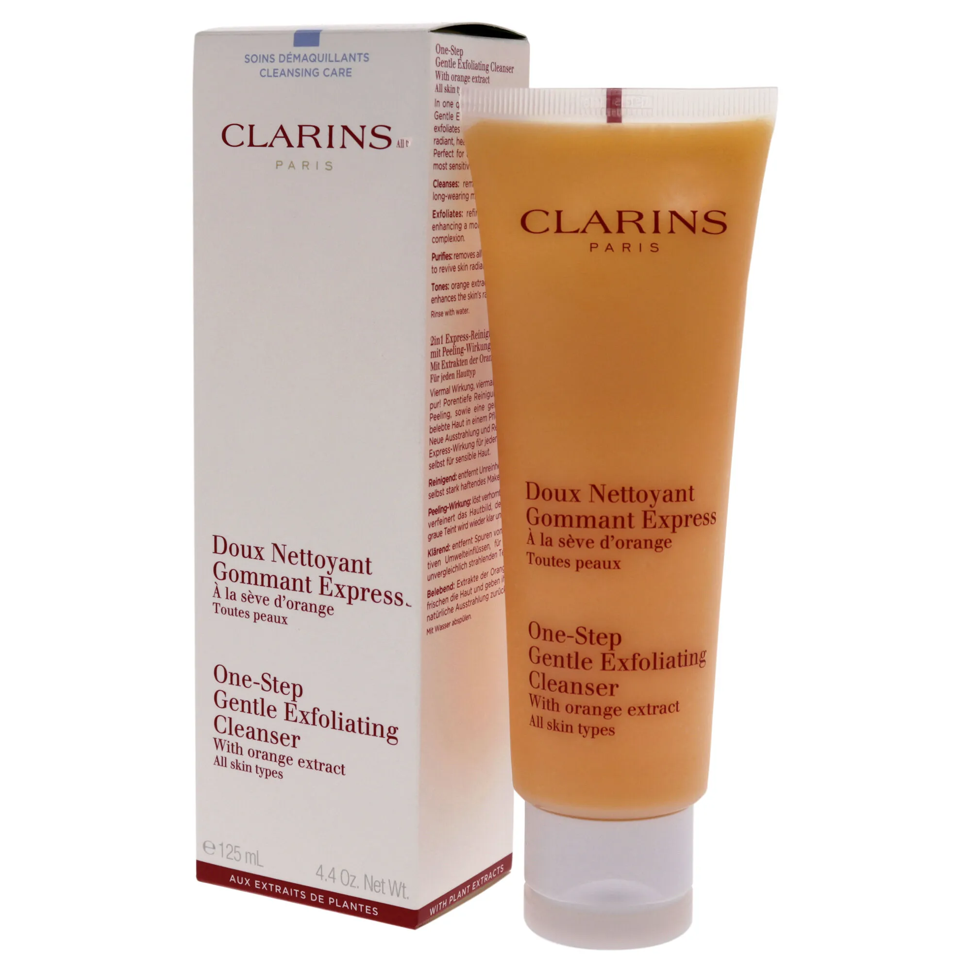 One Step Gentle Exfoliating Cleanser by Clarins for Unisex - 4.4 oz Cleanser