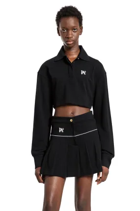 palm angels monogram crop polo