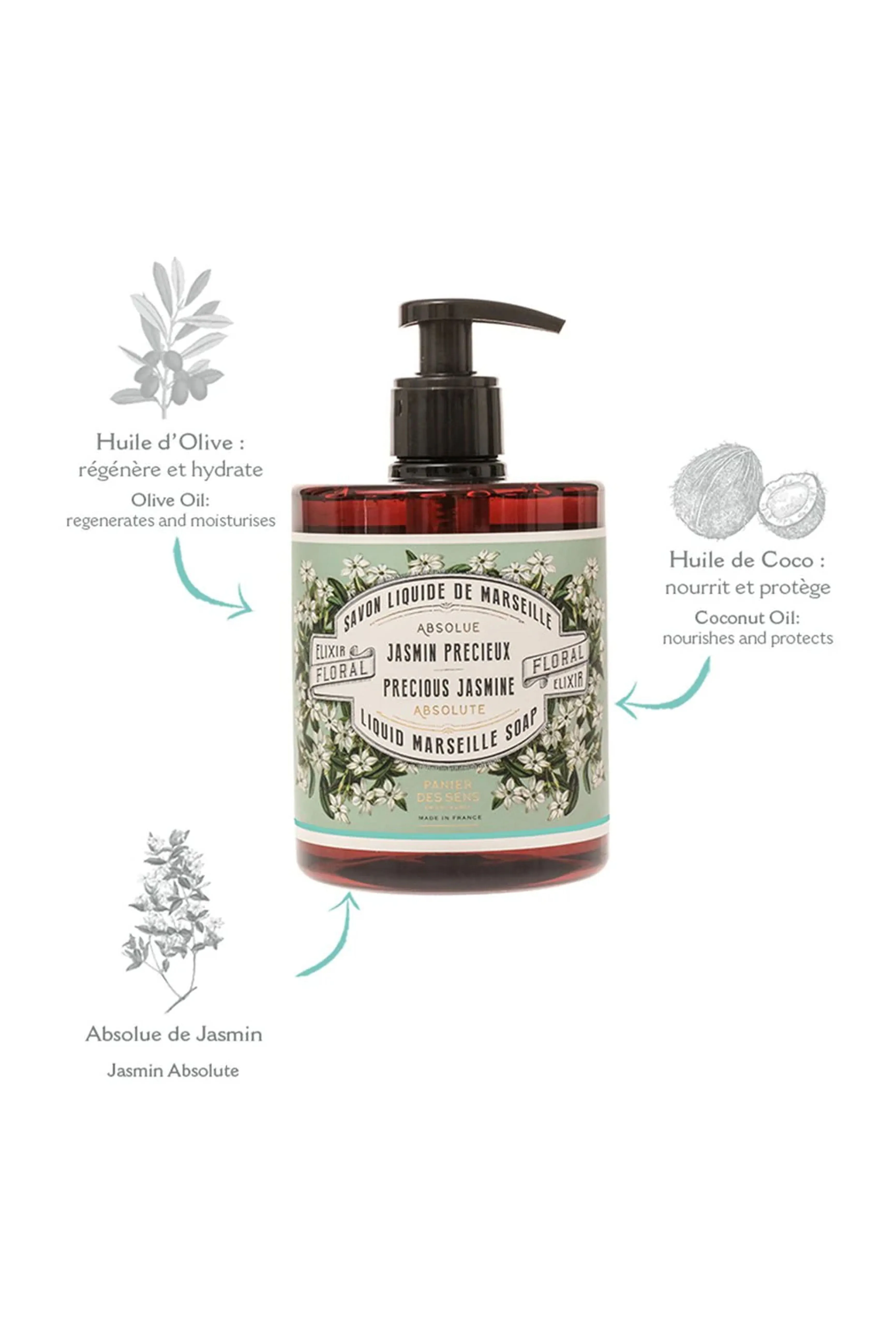 Panier Des Sens Jasmine Liquid Marseille Soap