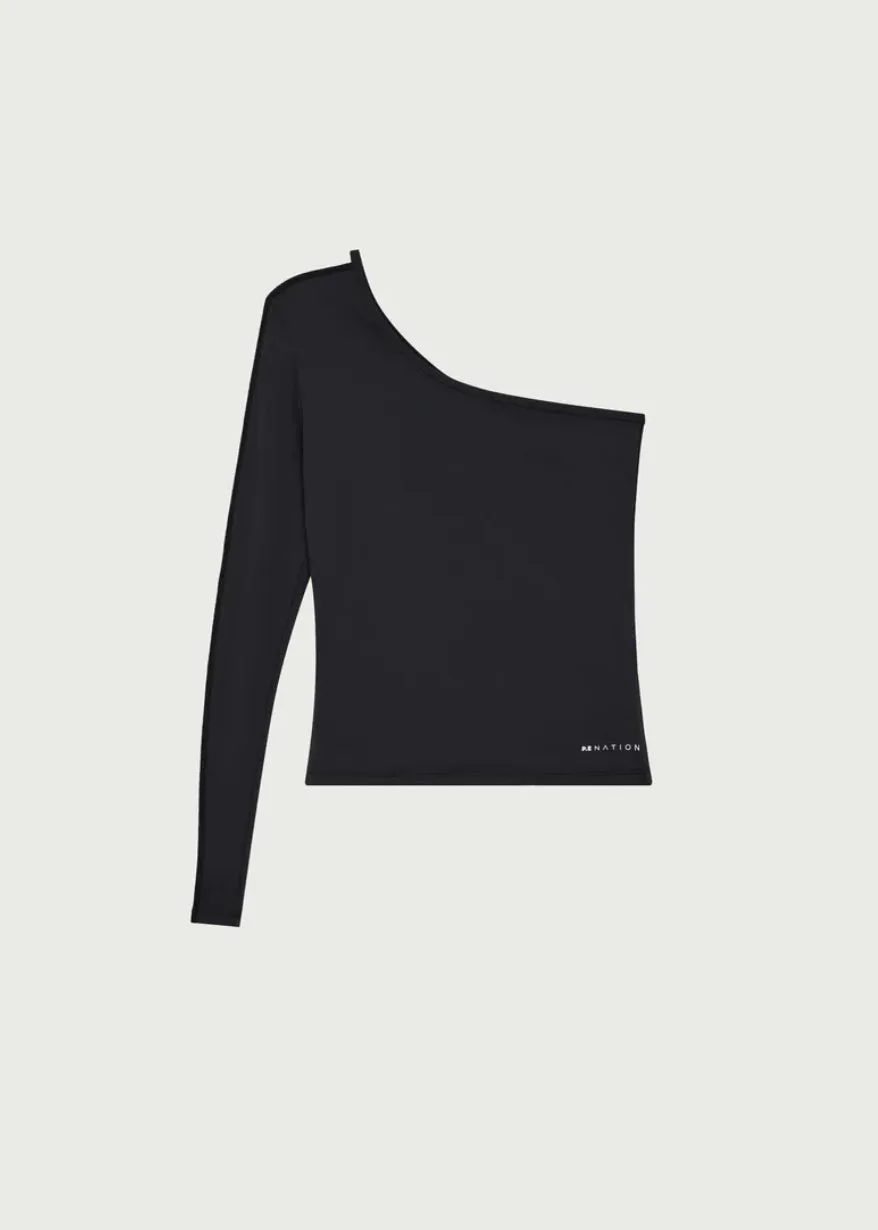 PE NATION - Foundation Asymmetrical LS - Black