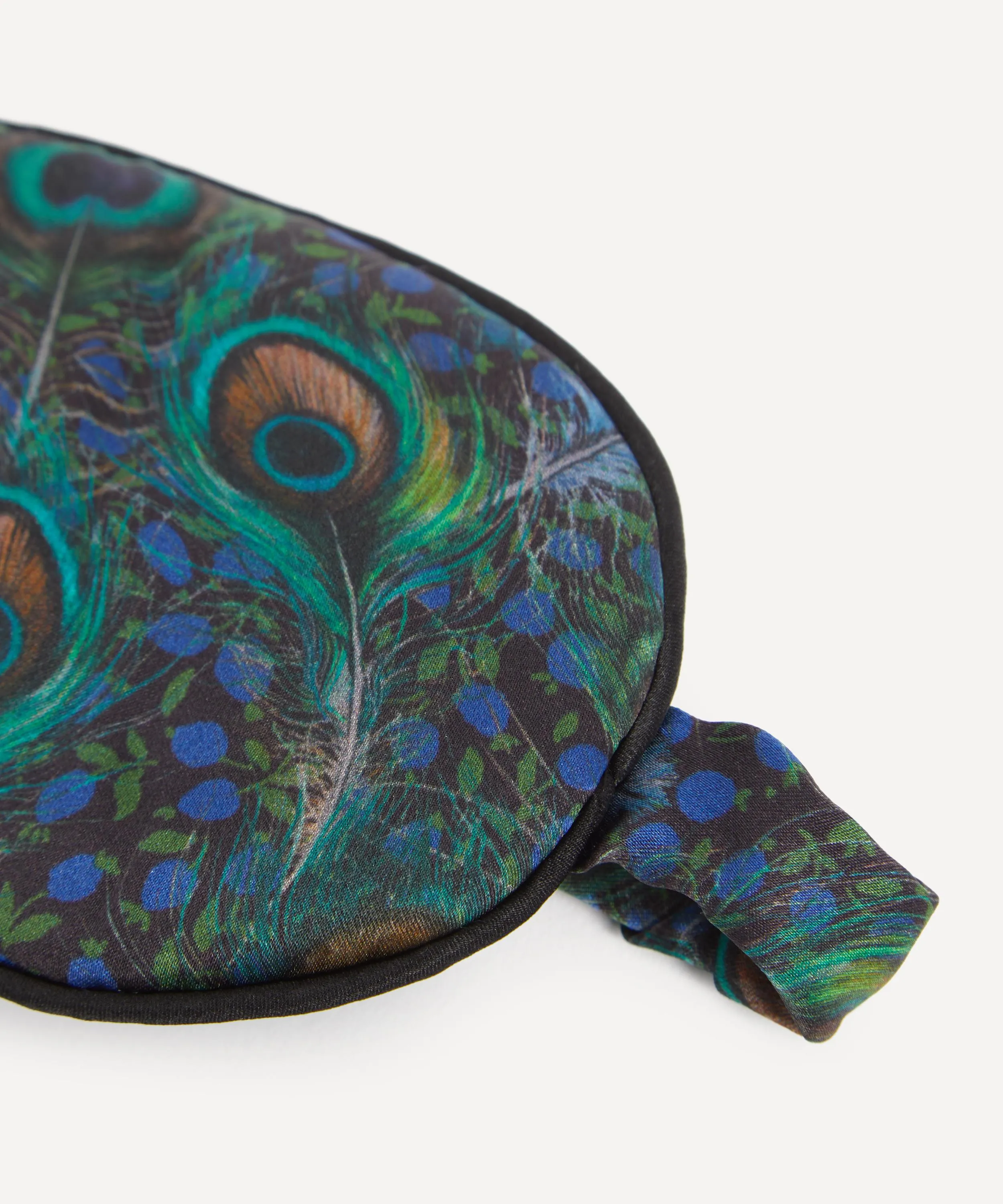 Peacock Manor Silk Satin Eye Mask