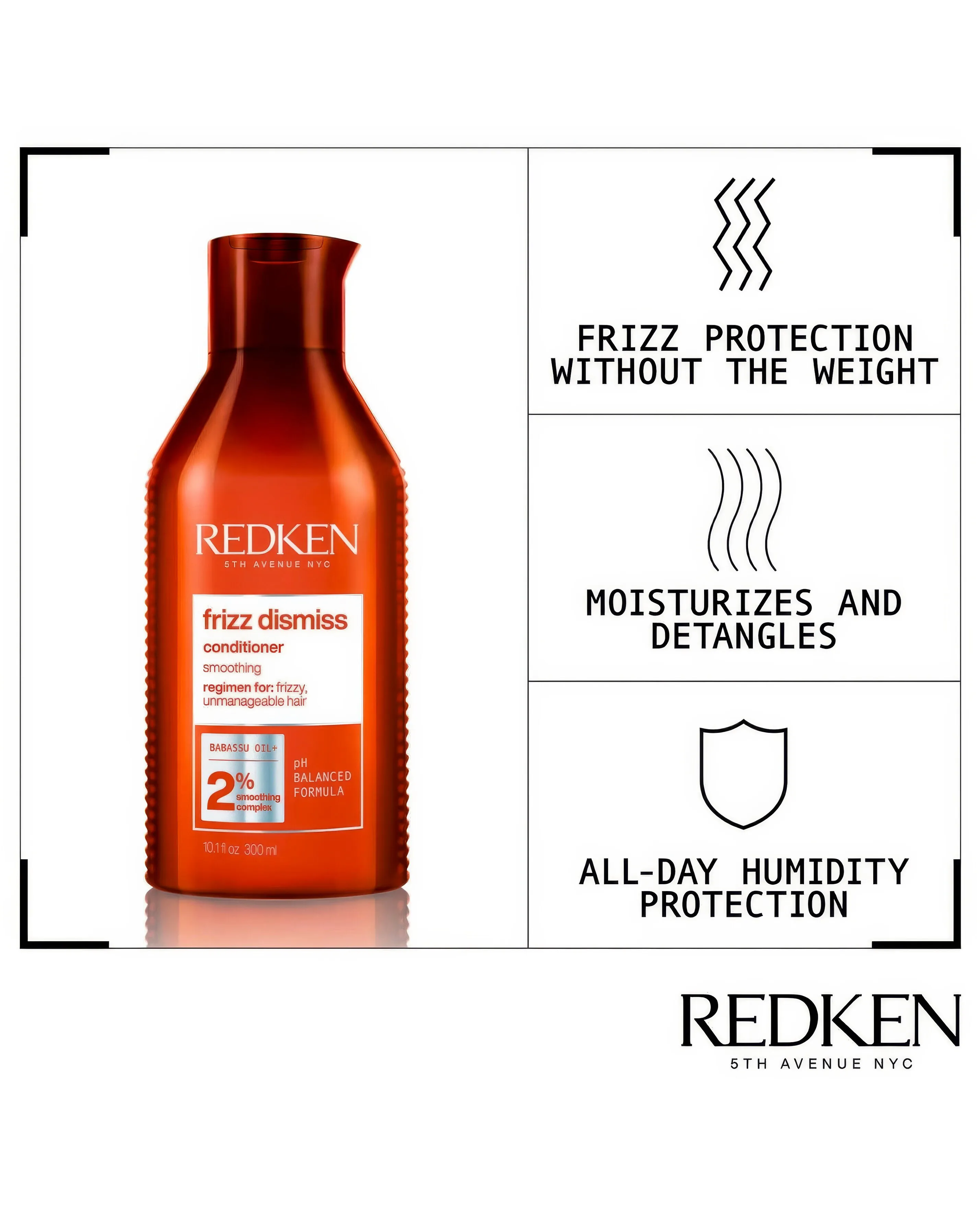 Redken Frizz Dismiss Conditioner - 300ml | Simply Be