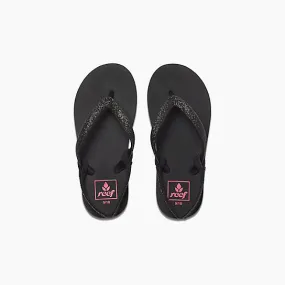 Reef Little Stargazer Girls Sandals Black Black