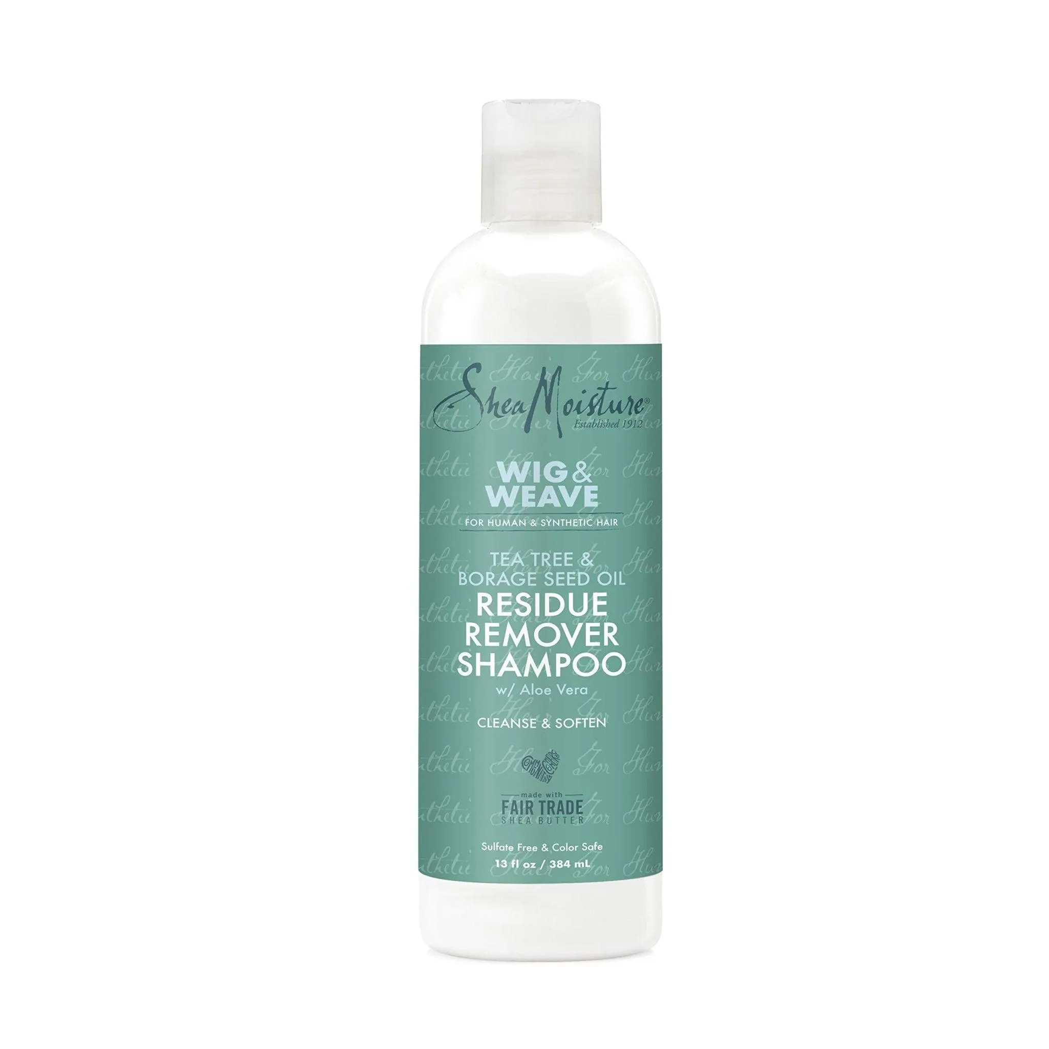 Shea Moisture Residue Remover Shampoo for Synthetic and Natural Hair, Tea Tree and Borage Seed, Sulfate Free Clarifying Shampoo,