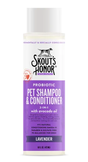 Skout's Honor Probiotic Shampoo & Conditioner (2-in-1) - Lavendar