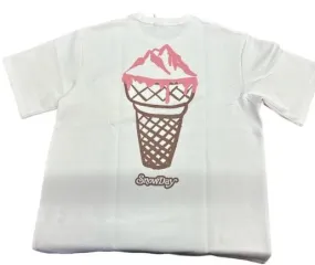 Snow Day Ice Cream Pocket Tee - Pink