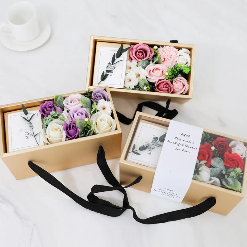 Soap Flower Rose Gift Box Mother's Day