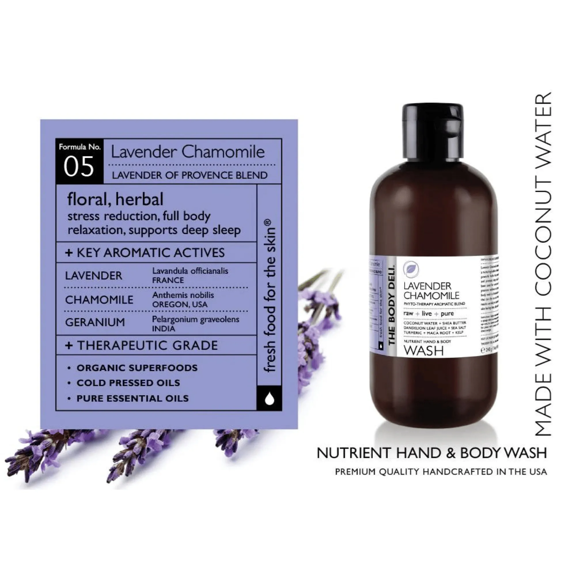 THE BODY DELI Hand & Body Wash in Lavender Chamomile