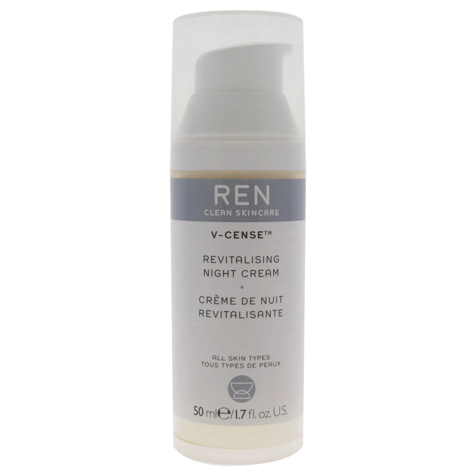 V-Cense Revitalising Night Cream by REN for Unisex - 1.7 oz Cream