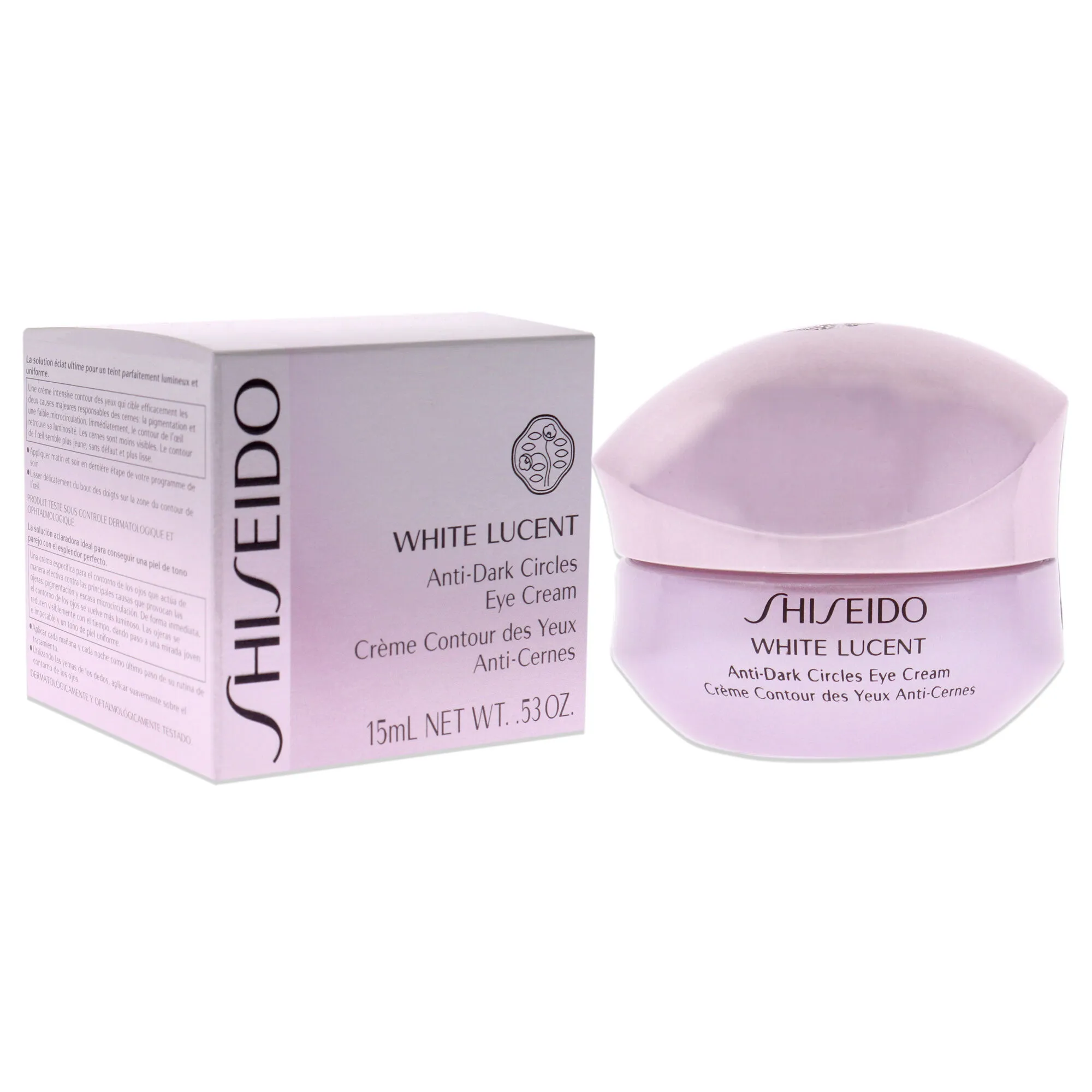 White Lucent Anti-Dark Circles Eye Cream by Shiseido for Unisex - 0.53 oz Cream