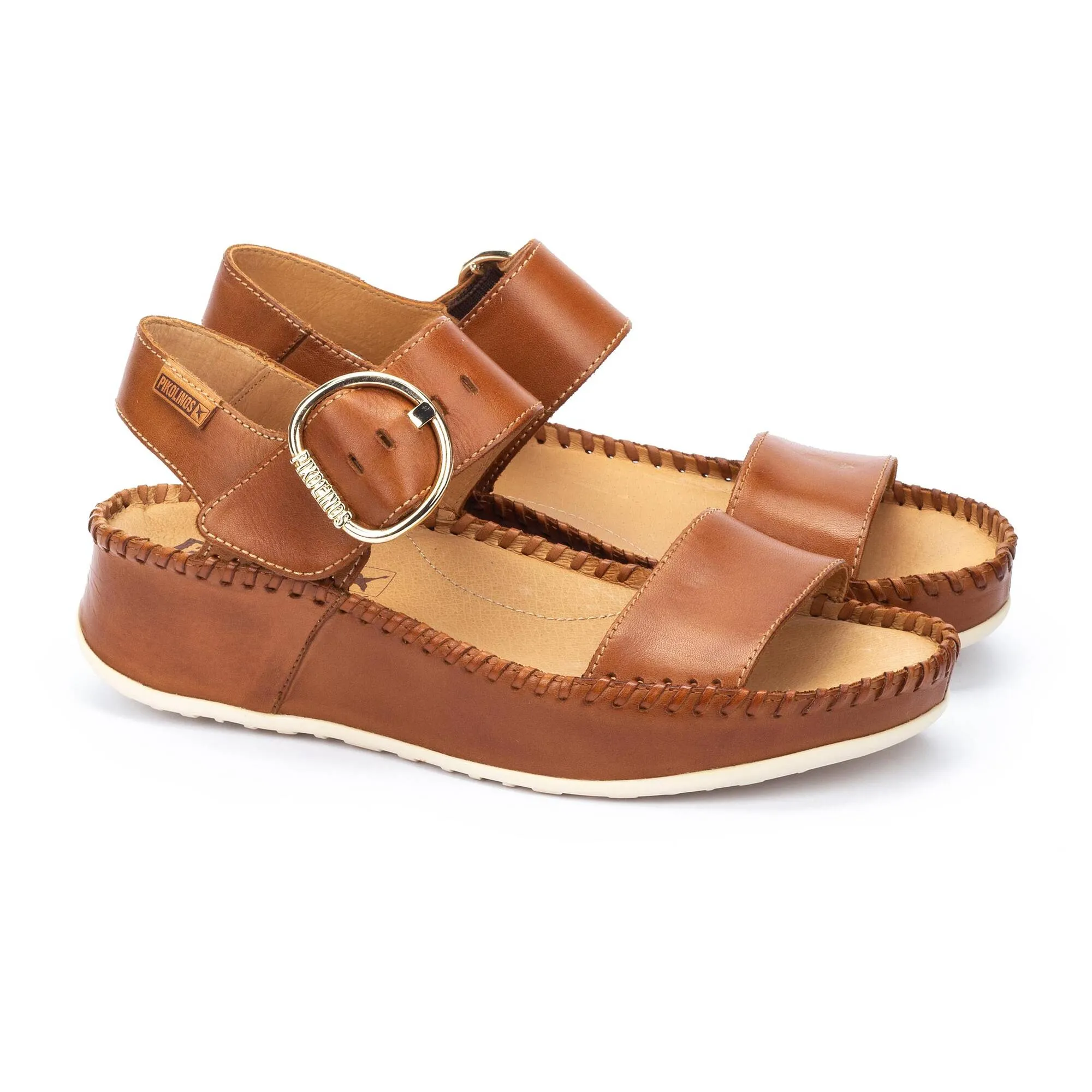 Women's Pikolinos Marina Platform Sandals Color: Brandy