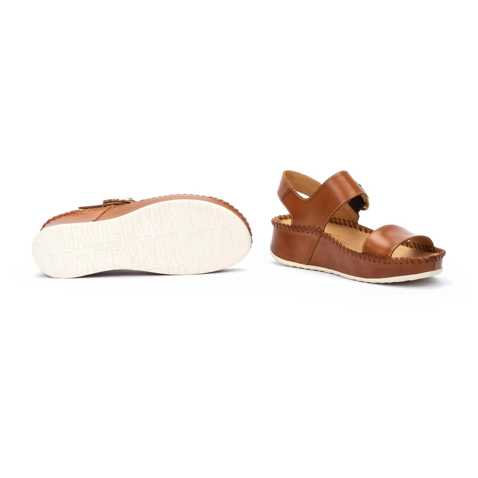 Women's Pikolinos Marina Platform Sandals Color: Brandy