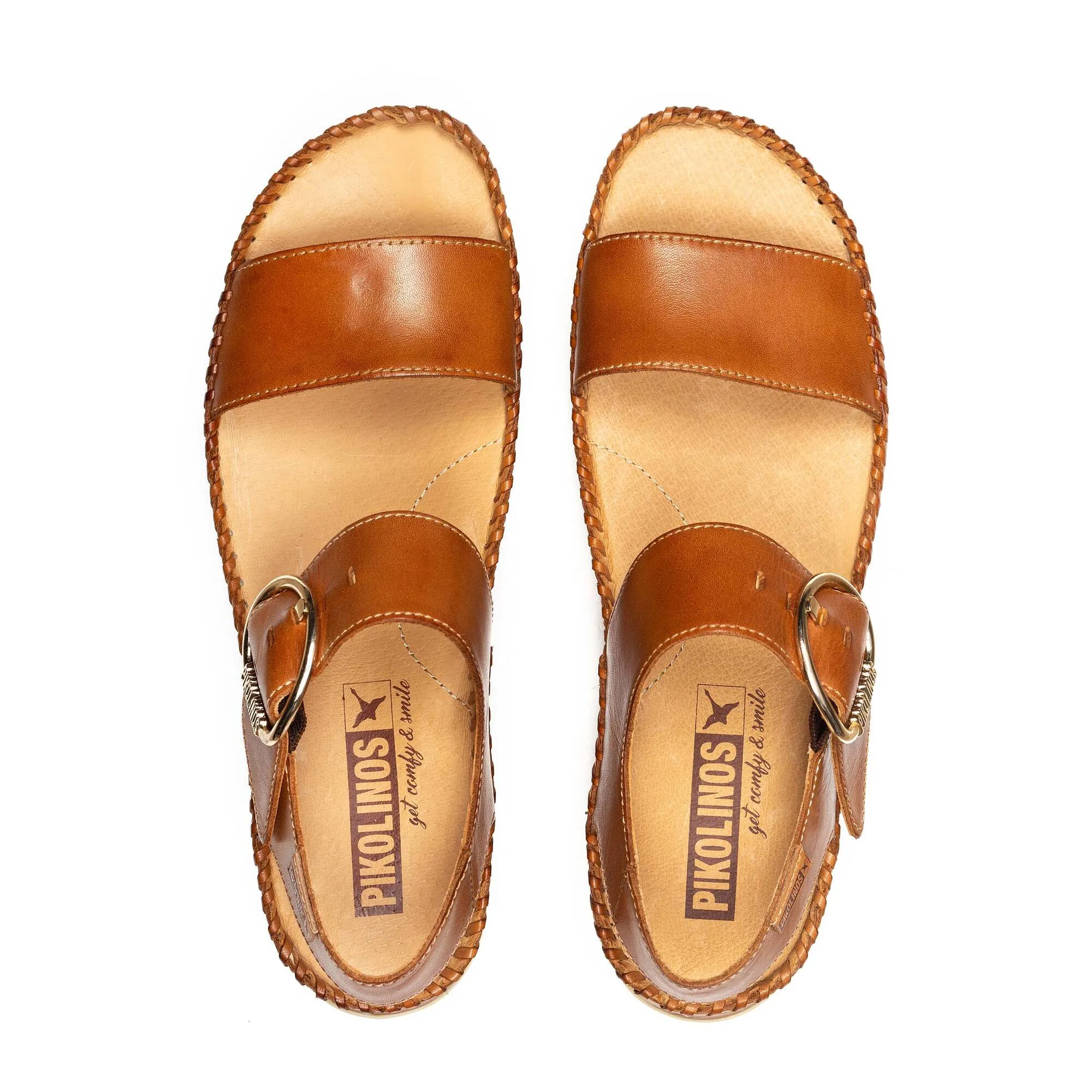 Women's Pikolinos Marina Platform Sandals Color: Brandy